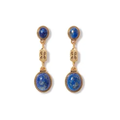 Ancient Gems Multistone Statement Necklace and Triple-Drop Lapis Earrings Set*The Met Store Shop