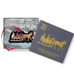 Currier & Ives Winter Sleigh Ornament*The Met Store New