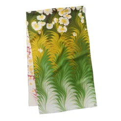 Daisy Garden Marbled Paper Oblong Silk Scarf*The Met Store Clearance