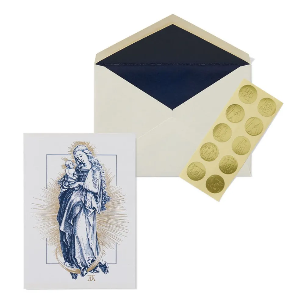 Dürer: Virgin on the Crescent Fine Holiday Cards with Lined Envelopes and Foil Seals*The Met Store Clearance