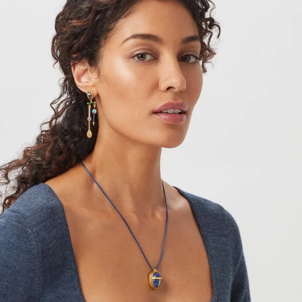 Egyptian Heart Scarab Chandelier Earrings*The Met Store Store