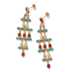 Egyptian Nefer Amulet Chandelier Earrings*The Met Store Cheap