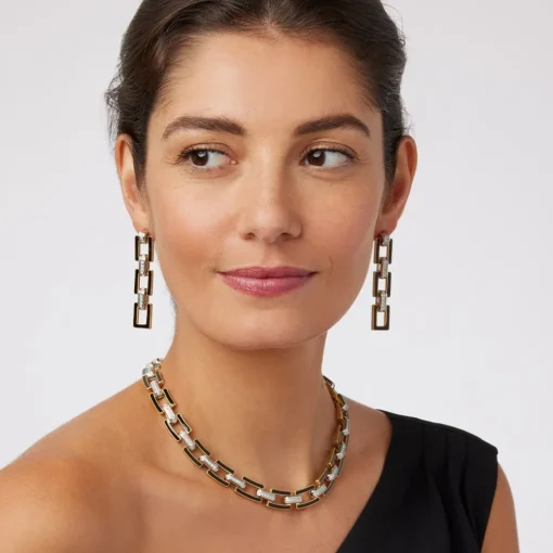 European Buckle Enamel Collar Necklace*The Met Store Store