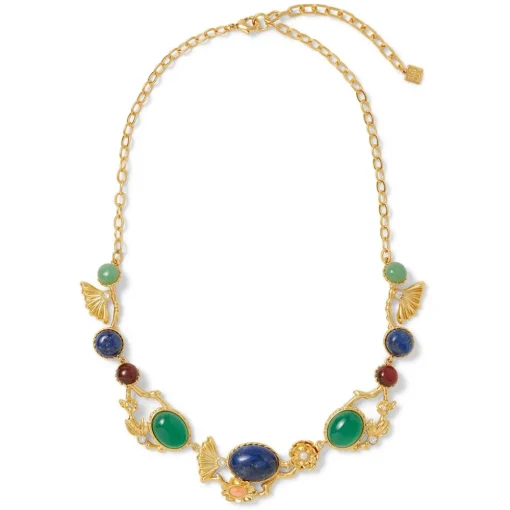 Japanese Imari Collar Necklace and Linear Drop Earrings Set*The Met Store Clearance