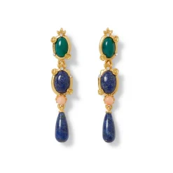 Japanese Imari Linear Drop Earrings*The Met Store New
