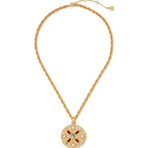 Medieval Stone Medallion Pendant Necklace*The Met Store New