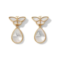 Meiji Butterfly Pendant Necklace and Drop Earrings Set*The Met Store Clearance