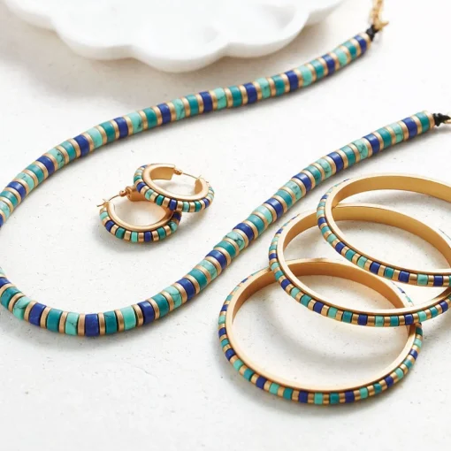 Middle Kingdom Cylindrical Bead Bangles*The Met Store Fashion