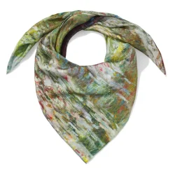 Monet Blooms Double-Sided Square Silk Scarf*The Met Store Discount