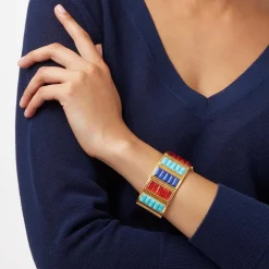 New Kingdom Gems Hinged Cuff*The Met Store New