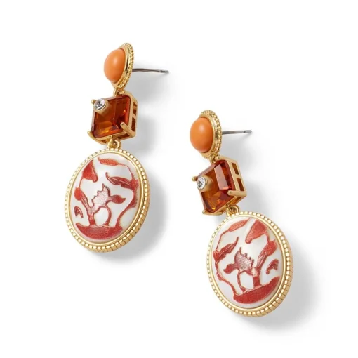 Qing Bottle Lotus Pond Drop Earrings*The Met Store Sale