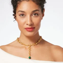 Roman Malachite Statement Necklace*The Met Store Fashion