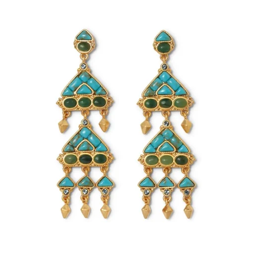 Tibetan Mandala Fringe Drop Earrings*The Met Store Best
