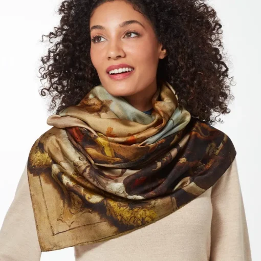Tiepolo Allegory of the Planets and Continents Oversize Unisex Oblong Silk Scarf*The Met Store Fashion