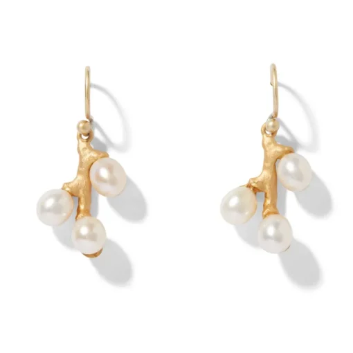 Willow Catkins Pearl Bib Necklace and Drop Earrings Set*The Met Store Cheap
